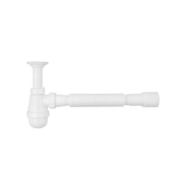 Сифон для раковины Agua TB06 1 1/4'' с литым выпуском 40/50 мм, фото  | SNABZHENIE.com.ua