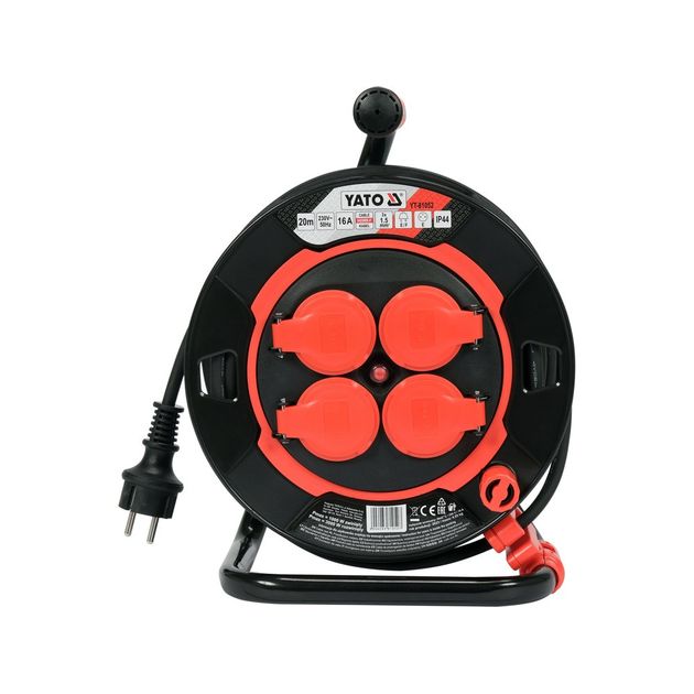 Удлинитель сетевой 20 м, 16 А, 3-жильный, 1,5 мм YATO (YT-81052), фото , изображение 2 | SNABZHENIE.com.ua Удлинитель сетевой 20 м, 16 А, 3-жильный, 1,5 мм YATO (YT-81052), фото , изображение 2 | SNABZHENIE.com.ua