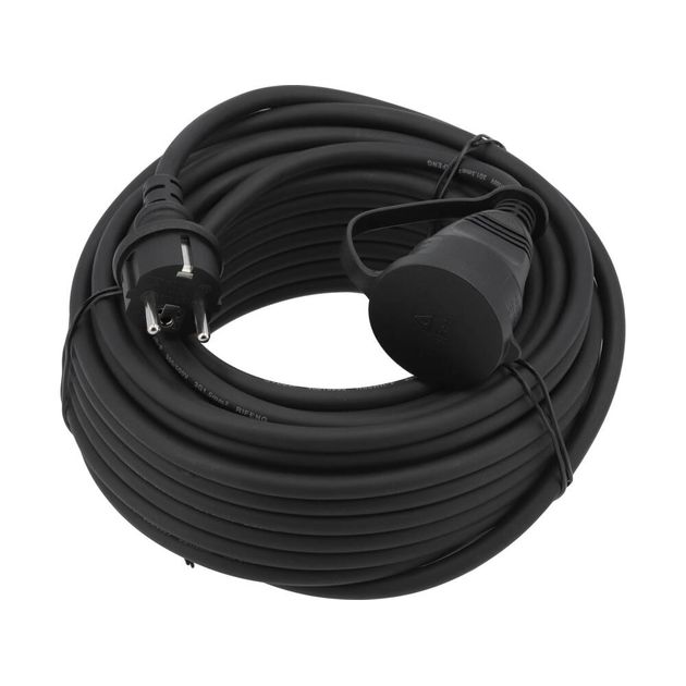 Кабель-подовжувач YATO для будівельних робіт, мережевий 230 В, l= 20 м, струм 16 А, 3-жильний Ø=1,5 мм², фото , зображення 2 | SNABZHENIE.com.ua