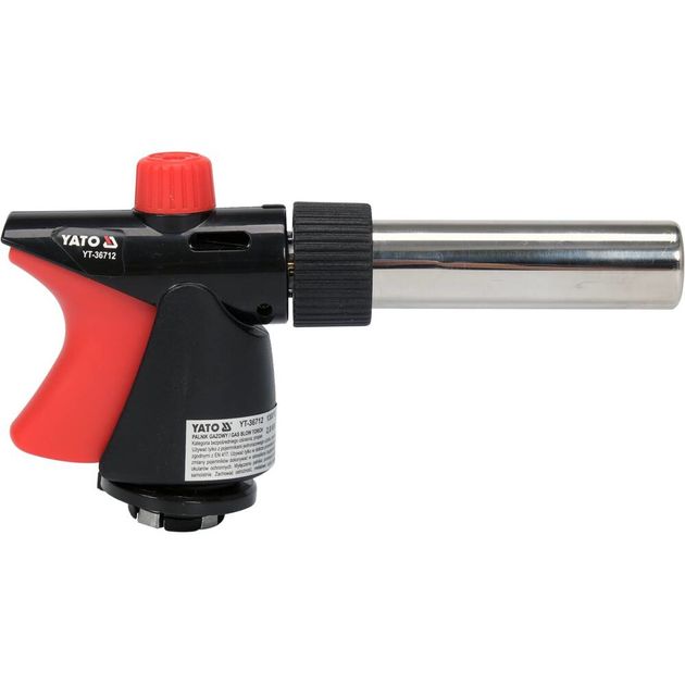 Газовый пальник YATO, EN417, 2 кВт, пьезозажигание, 360°, 1300 ºC, фото , изображение 2 | SNABZHENIE.com.ua