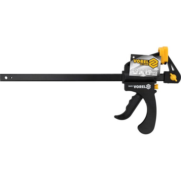 Струбцина VOREL "автомат" пластмасова, l= 250 мм [6/30], фото , зображення 6 | SNABZHENIE.com.ua