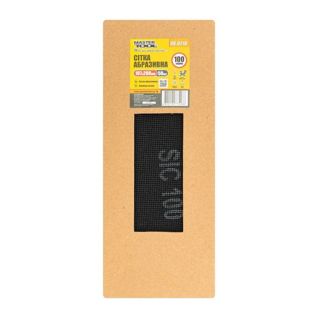 Сетка абразивная MASTERTOOL 100, 107х280 мм, 50 шт, 08-0210PC, фото , изображение 2 | SNABZHENIE.com.ua Сетка абразивная MASTERTOOL 100, 107х280 мм, 50 шт, 08-0210PC, фото , изображение 2 | SNABZHENIE.com.ua