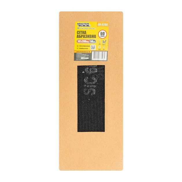 Сетка абразивная MASTERTOOL 60 зерно 107х280 мм 50 шт 08-0206PC, фото , изображение 2 | SNABZHENIE.com.ua Сетка абразивная MASTERTOOL 60 зерно 107х280 мм 50 шт 08-0206PC, фото , изображение 2 | SNABZHENIE.com.ua
