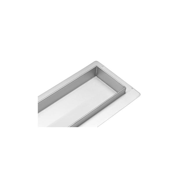 Трап линейный из нержавеющей стали FALA WET-DRY 80x7x2 см, сифон 52 мм, фото , изображение 3 | SNABZHENIE.com.ua