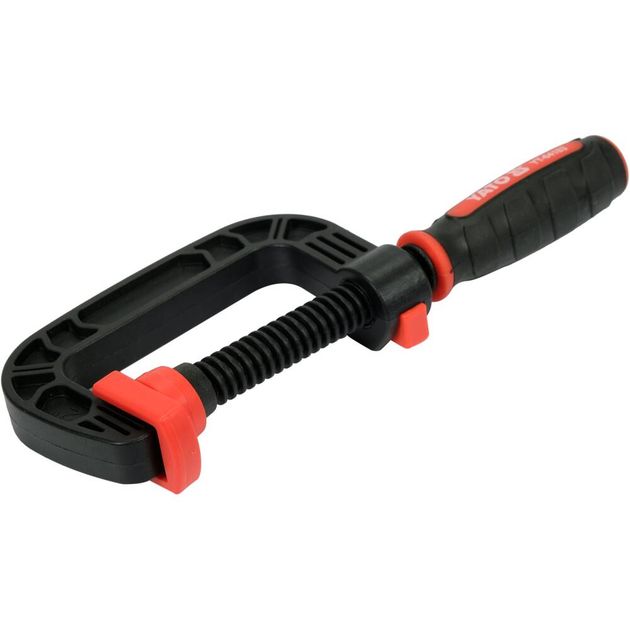 Струбцина YATO с винтовым зажимом, тип C, 50 мм, глубина 45 мм, фото , изображение 2 | SNABZHENIE.com.ua