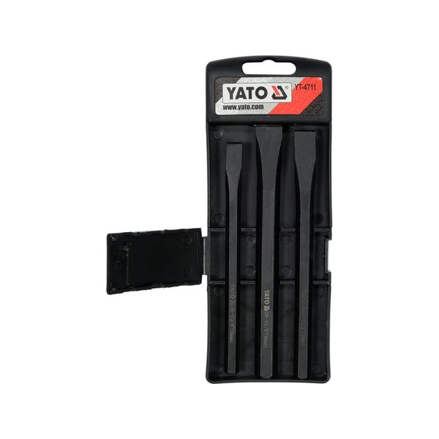 Зубило YATO 3 шт 10x142, 12x152, 16x172 мм (YT-4711), фото , изображение 2 | SNABZHENIE.com.ua