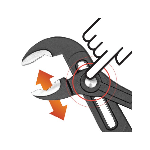 Кліщі переставні по трубах YATO з блокув. кнопкою, L=175 мм, губи 30 мм, фото , изображение 8 | SNABZHENIE.com.ua Кліщі переставні по трубах YATO з блокув. кнопкою, L=175 мм, губи 30 мм, фото , изображение 8 | SNABZHENIE.com.ua