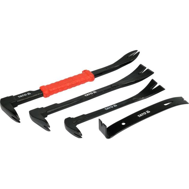 Набір ломів-цвяходерів YATO: 4 шт., l= 180/200/250/300 мм, фото , зображення 2 | SNABZHENIE.com.ua