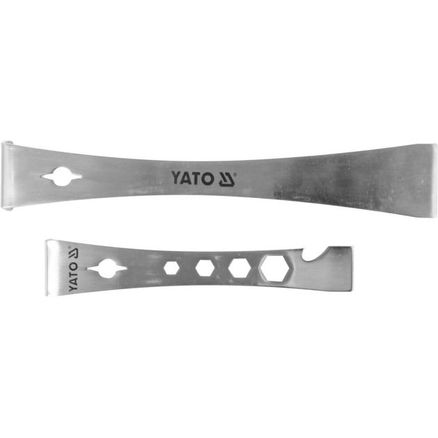 Скребки з нержавіючої сталі L-образні YATO 235 х 40 х 40 мм та 170 х 32 х 25 мм t= 2.5 мм 2 шт (YT-52860), фото , зображення 2 | SNABZHENIE.com.ua