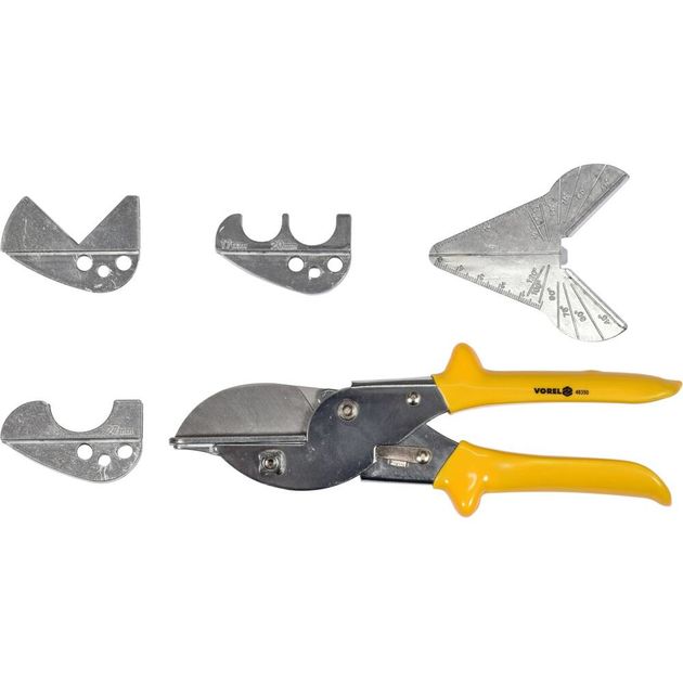Поліфункційні ножиці VOREL для гумі та пластику, 220мм, 4 насадки, фото , изображение 14 | SNABZHENIE.com.ua