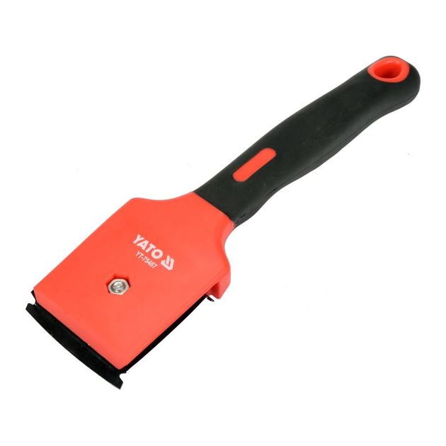 Цикля-скребок YATO з поліпропіленовим корпусом і гумовою ручкою, лезо 65 мм, довжина 270 мм (YT-75467), фото , зображення 2 | SNABZHENIE.com.ua