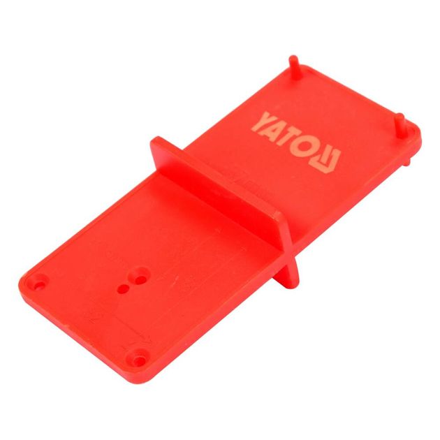 Шаблон YATO для установки дверных завес 35/40 мм, 85x40x22 мм, фото , изображение 2 | SNABZHENIE.com.ua