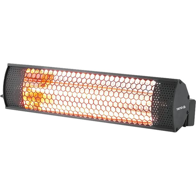 Обігрівач інфрачервоний кварцевий YATO, електричний - 230 В, 2000 Вт, діапазон - 12-18 м, фото , зображення 5 | SNABZHENIE.com.ua Обігрівач інфрачервоний кварцевий YATO, електричний - 230 В, 2000 Вт, діапазон - 12-18 м, фото , зображення 5 | SNABZHENIE.com.ua