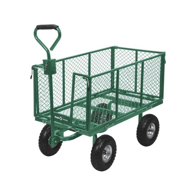 Присадибний візок на 4 колесах FLO з тентом і поворотною віссю, фото , изображение 2 | SNABZHENIE.com.ua