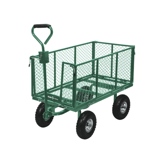 Присадибний візок на 4 колесах FLO з тентом і поворотною віссю, фото , изображение 8 | SNABZHENIE.com.ua