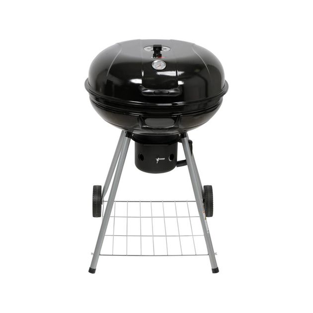 Гриль круглий вугільний LUND, Ø= 57 см, на 4 ніжках (2 з колесами) з кришкою, фото , зображення 2 | SNABZHENIE.com.ua