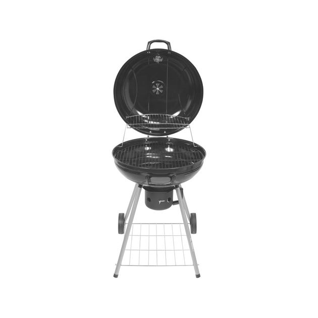 Гриль круглий вугільний LUND, Ø= 57 см, на 4 ніжках (2 з колесами) з кришкою, фото , зображення 4 | SNABZHENIE.com.ua