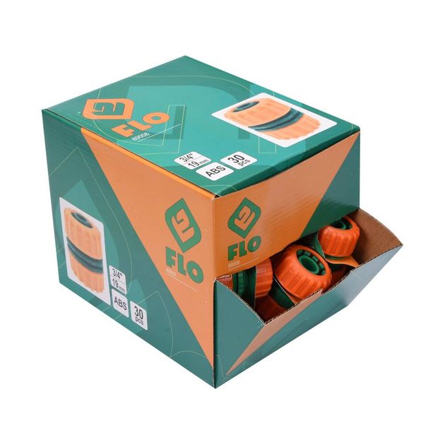 Соединительная муфта для 2-х шлангов 3/4" FLO пластиковая, фото , изображение 2 | SNABZHENIE.com.ua