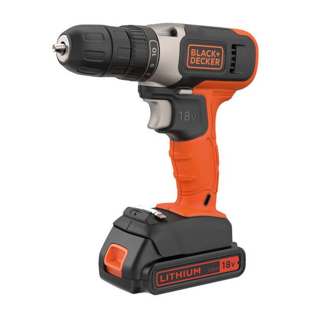 Аккумуляторная дрель-шуруповерт BLACK+DECKER BCD001C1, фото  | SNABZHENIE.com.ua