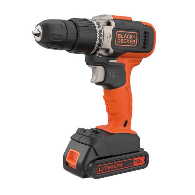 Аккумуляторная ударная дрель-шуруповерт BLACK+DECKER BCD003C1, фото  | SNABZHENIE.com.ua