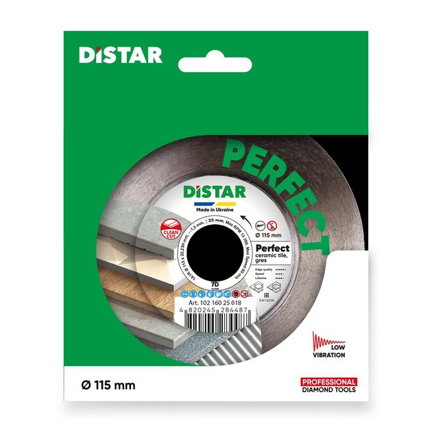 Круг алмазний відрізний 1A1R 115x1,5/0,9x25x22,23H Perfect, фото , зображення 6 | SNABZHENIE.com.ua Круг алмазний відрізний 1A1R 115x1,5/0,9x25x22,23H Perfect, фото , зображення 6 | SNABZHENIE.com.ua