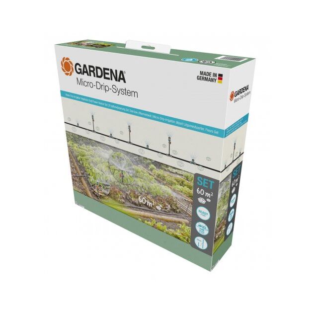 Комплект для поливу Gardena Micro-Drip-System клумб і грядок площею до 60 м², фото , зображення 3 | SNABZHENIE.com.ua Комплект для поливу Gardena Micro-Drip-System клумб і грядок площею до 60 м², фото , зображення 3 | SNABZHENIE.com.ua