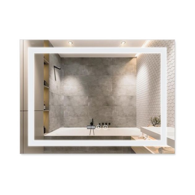 Зеркало Qtap Mideya 800x700 с LED-подсветкой и антизапотеванием, фото  | SNABZHENIE.com.ua