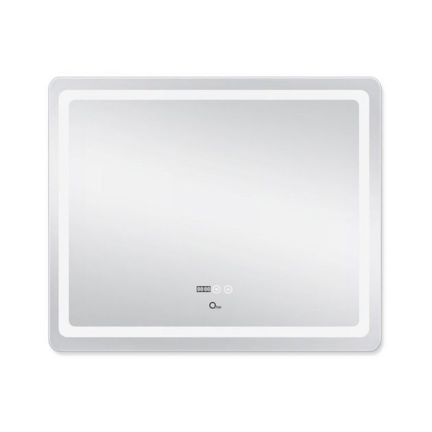 Зеркало Qtap Mideya 1000х700 з LED-підсвіткою Touch, з антизапотіванням, з годинниками, диммером, регулюванням яскравості QT2078NCF10070W, фото , зображення 4 | SNABZHENIE.com.ua Зеркало Qtap Mideya 1000х700 з LED-підсвіткою Touch, з антизапотіванням, з годинниками, диммером, регулюванням яскравості QT2078NCF10070W, фото , зображення 4 | SNABZHENIE.com.ua