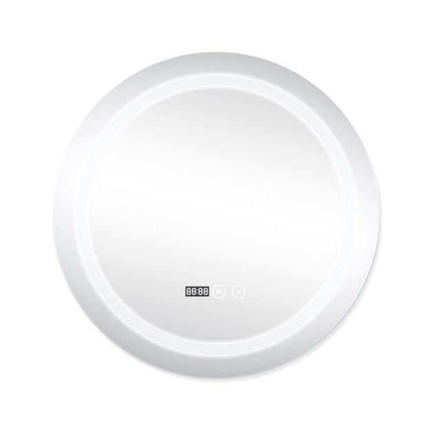 Зеркало Qtap Mideya R800 с LED, антизапотеванием, с часами, диммером, фото , изображение 3 | SNABZHENIE.com.ua Зеркало Qtap Mideya R800 с LED, антизапотеванием, с часами, диммером, фото , изображение 3 | SNABZHENIE.com.ua