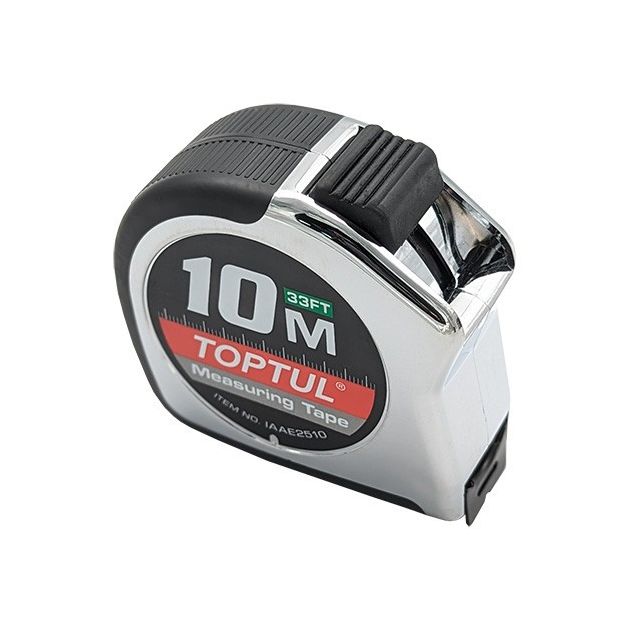 Рулетка професійна 10м*25мм TOPTUL IAAE2510, фото  | SNABZHENIE.com.ua