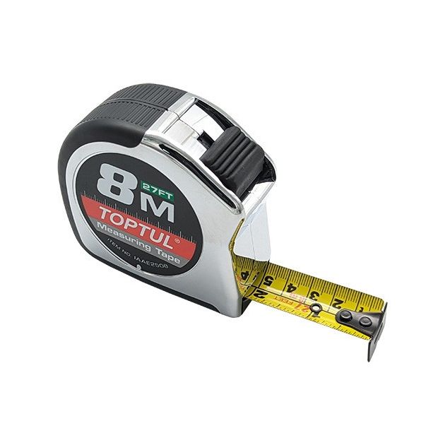 Профессиональная рулетка TOPTUL 8м*25мм IAAE2508, фото , изображение 2 | SNABZHENIE.com.ua Профессиональная рулетка TOPTUL 8м*25мм IAAE2508, фото , изображение 2 | SNABZHENIE.com.ua