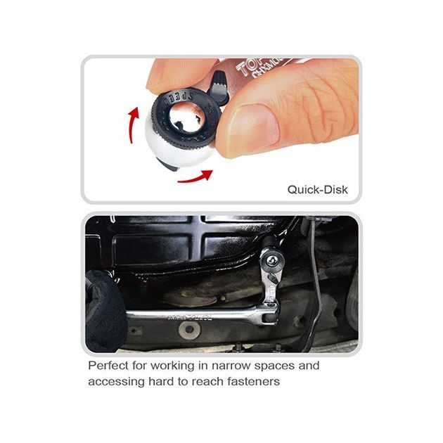 Трещотка 1/4 мини 60 зубцов, быстрый диск TOPTUL CHXM0801, фото , изображение 2 | SNABZHENIE.com.ua Трещотка 1/4 мини 60 зубцов, быстрый диск TOPTUL CHXM0801, фото , изображение 2 | SNABZHENIE.com.ua