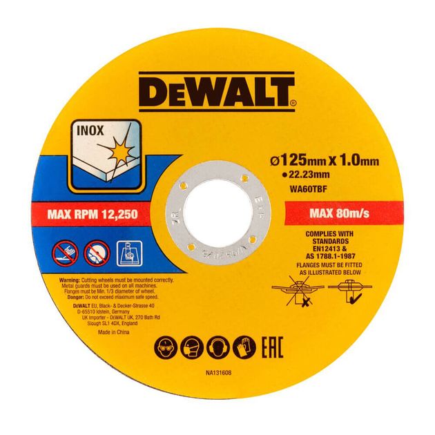 Отрезные круги FASTCUT DeWALT DT20598 10 шт., фото , изображение 3 | SNABZHENIE.com.ua Отрезные круги FASTCUT DeWALT DT20598 10 шт., фото , изображение 3 | SNABZHENIE.com.ua