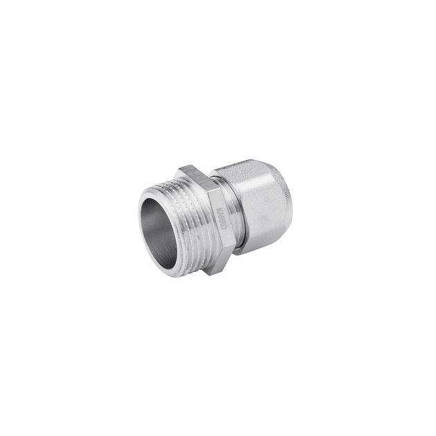 Муфта металлопластиковая Karro 16х3/4 РН KR-0510 никел., фото  | SNABZHENIE.com.ua