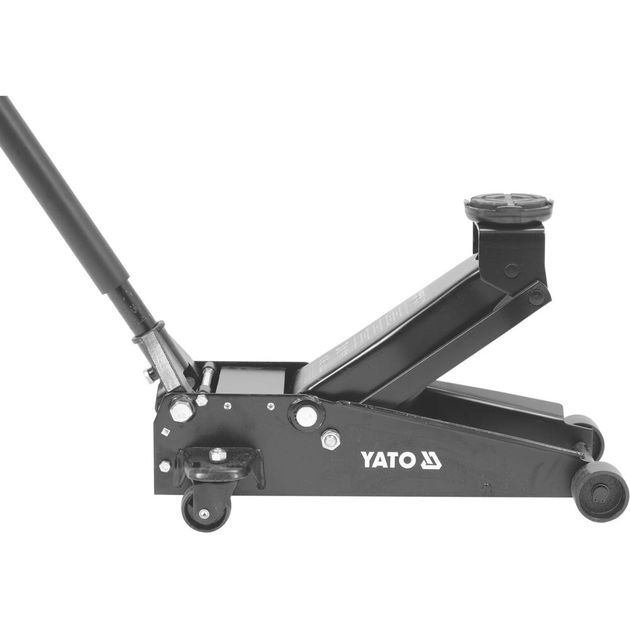 Домкрат гидравлический подкатной YATO, 3 т, 130-465 мм, фото , изображение 5 | SNABZHENIE.com.ua