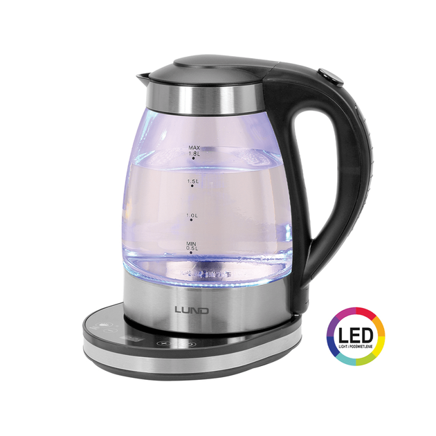 Электрический чайник с термостатом LED 1,8 л, фото , изображение 4 | SNABZHENIE.com.ua