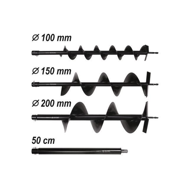 Бензиновый мотобур YATO, 1,4 кВт, шнек Ø≤ 200 мм, 320 об/мин, фото , изображение 6 | SNABZHENIE.com.ua