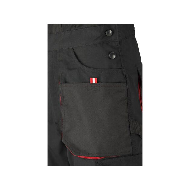 Рабочий комбинезон черно-красный, размер L YATO (YT-8032), фото , изображение 14 | SNABZHENIE.com.ua