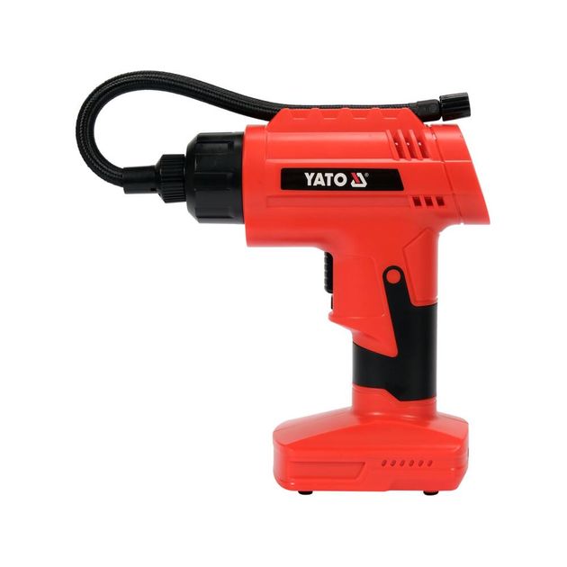 Компресор акумуляторний YATO 120Вт, Li-Ion, 2 Агод, 1 MPa, 25 л/хв, кабель 25 см, зарядний пристрій, фото , зображення 5 | SNABZHENIE.com.ua