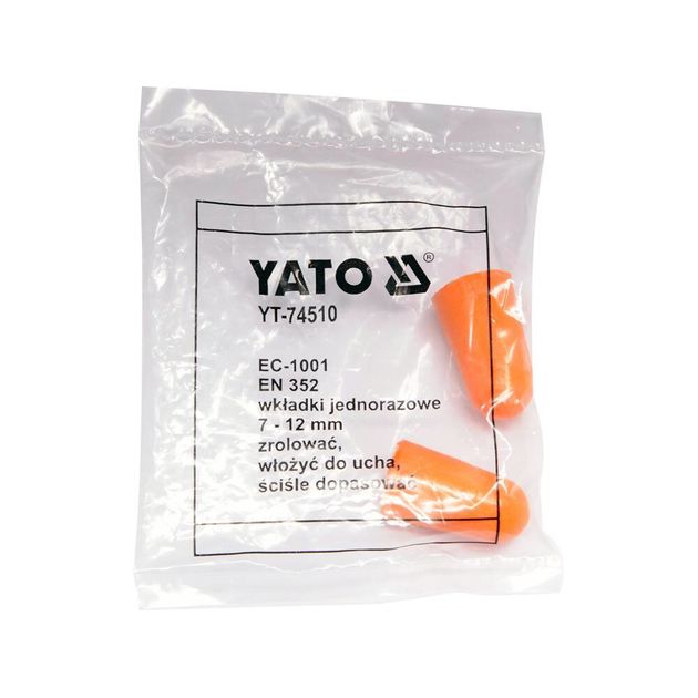 Беруши YATO, 38 дБ, полиуретановые, 200 пар., фото , изображение 4 | SNABZHENIE.com.ua