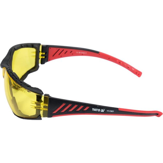 Очки захисні YATO відкриті, жовті, з оправою, фото , зображення 2 | SNABZHENIE.com.ua Очки захисні YATO відкриті, жовті, з оправою, фото , зображення 2 | SNABZHENIE.com.ua