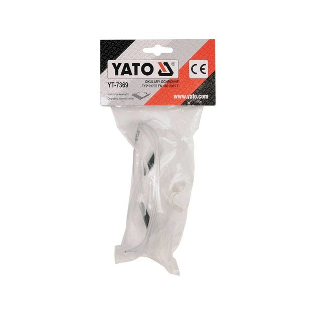 Очки захисні YATO [12/240], фото , зображення 2 | SNABZHENIE.com.ua