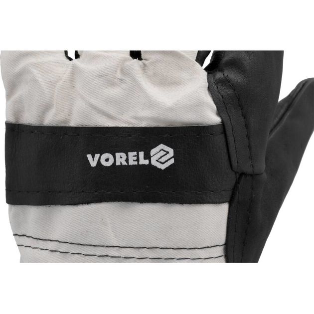 Рукавицы рабочие VOREL: хлопок + экокожа, размер 11, фото , изображение 11 | SNABZHENIE.com.ua