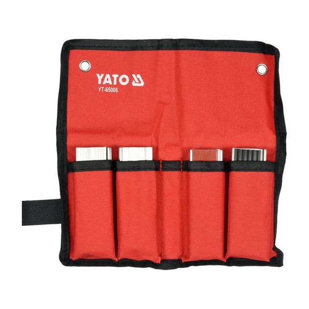 Губки YATO змінні до лещат, 100 мм, алюміній, магнітне кріплення, 4 пари, фото , изображение 2 | SNABZHENIE.com.ua