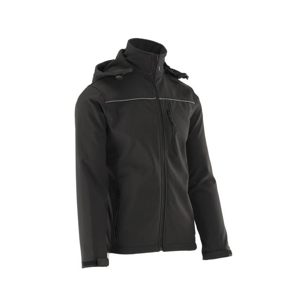 Куртка рабочая SOFTSHELL YATO XL, черная, 3 кармана, полиэстер 96%, фото , изображение 2 | SNABZHENIE.com.ua