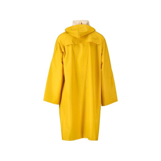 Плащ з капюшоном водонепроникний жовтий VOREL розмір XXXL (VO-74633), фото , зображення 2 | SNABZHENIE.com.ua