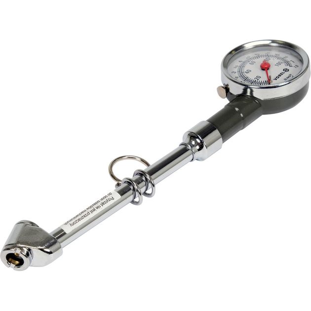 Манометр шин VOREL для грузовиков: 2,8-10 бар [10/100], фото , изображение 2 | SNABZHENIE.com.ua