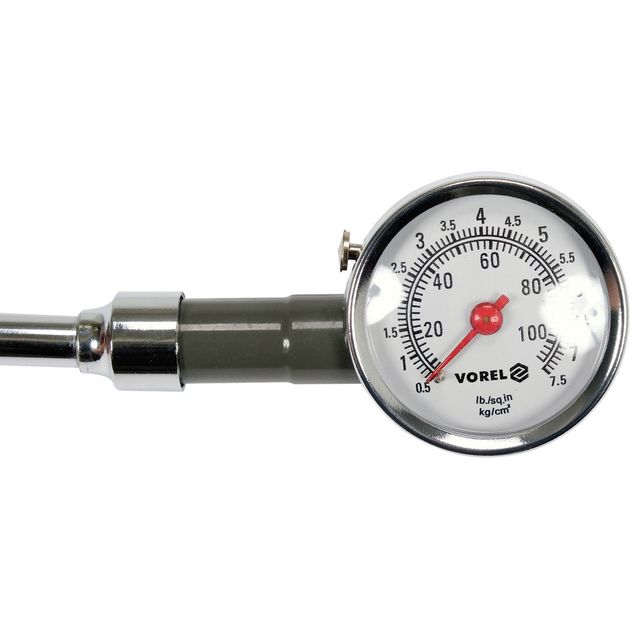 Манометр шин VOREL для грузовиков: 2,8-10 бар [10/100], фото , изображение 5 | SNABZHENIE.com.ua