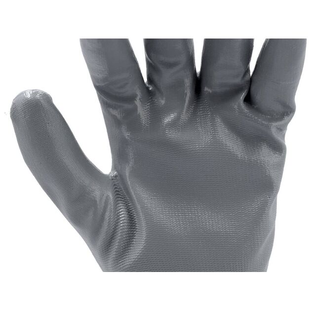 Перчатки рабочие YATO бело-серые, размер 10 (YT-7474), фото , изображение 14 | SNABZHENIE.com.ua