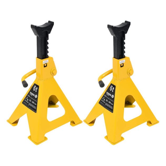 Подставки под автомобиль VOREL 6 т, 2 шт., фото , изображение 5 | SNABZHENIE.com.ua